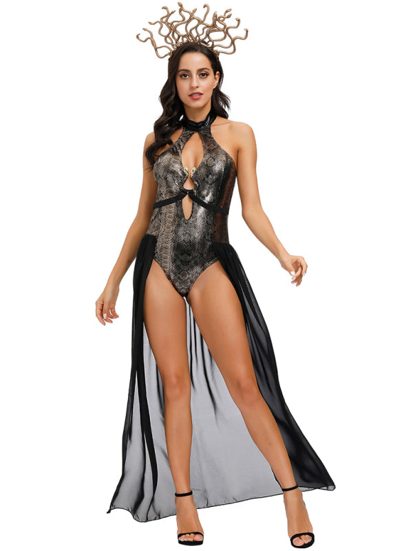 Blue Zone Planet | Halloween Hydra Witch Roman Girl Costume kakaclo