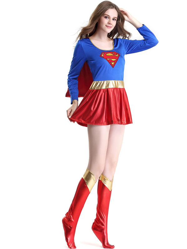 Blue Zone Planet |  Halloween Costume Sexy Supergirl Costume Set kakaclo