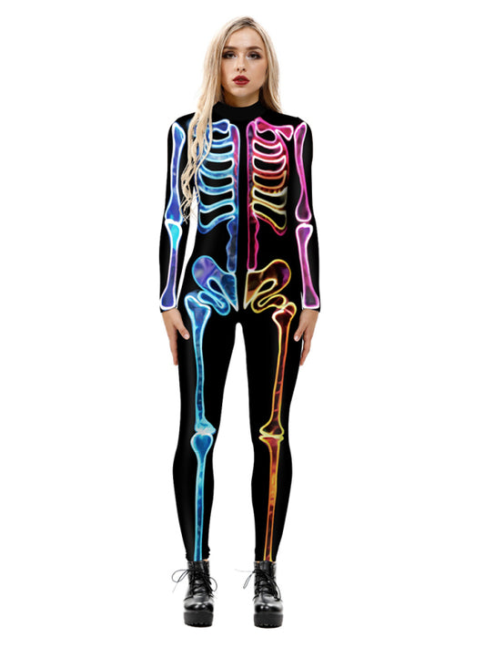 Blue Zone Planet |  Women's 3D Digital Printed Halloween Costume Costume Jumpsuit kakaclo