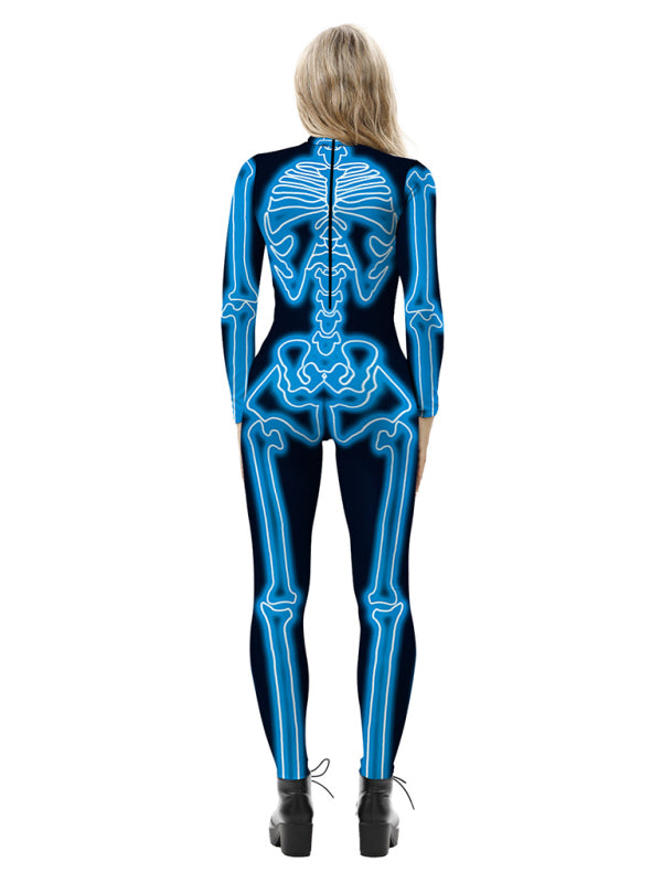 Blue Zone Planet |  Women's 3D Digital Printed Halloween Costume Costume Jumpsuit kakaclo