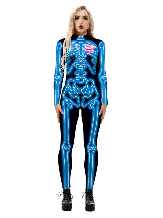 Blue Zone Planet |  Women's 3D Digital Printed Halloween Costume Costume Jumpsuit kakaclo