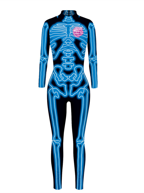 Blue Zone Planet |  Women's 3D Digital Printed Halloween Costume Costume Jumpsuit kakaclo