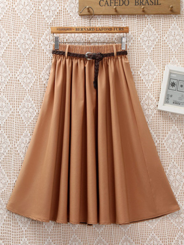 Women's A-Line Skirt Mid Length Skirt kakaclo