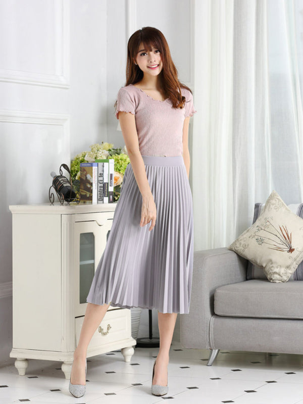 Women's A-Line Skirt Mid Length Skirt kakaclo