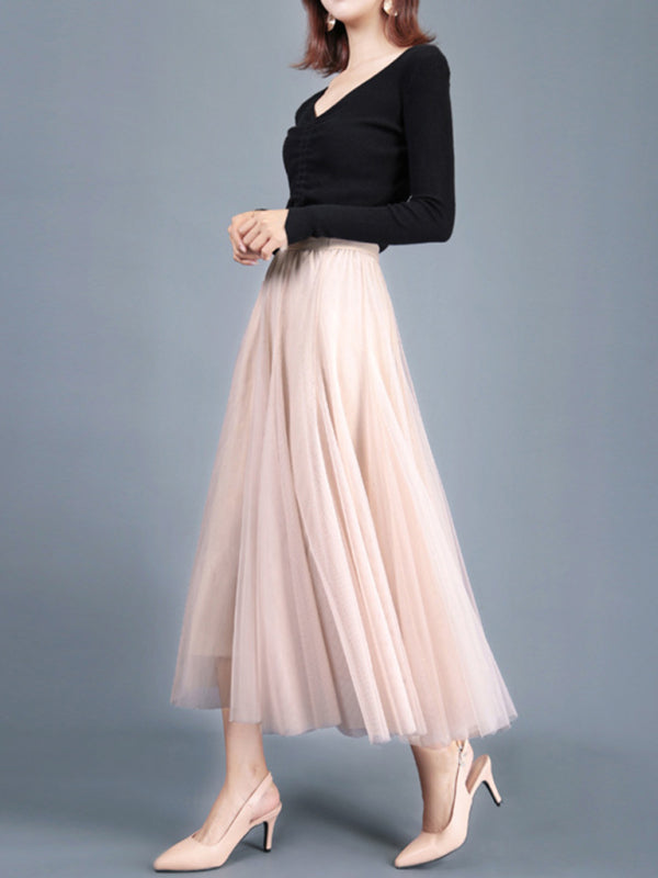 Women's A-Line Skirt Mid Length Skirt kakaclo