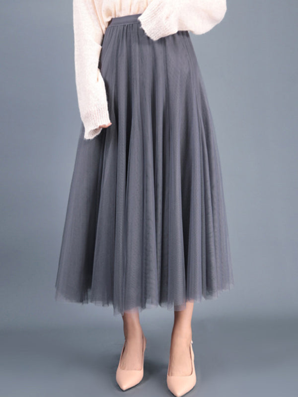 Women's A-Line Skirt Mid Length Skirt kakaclo