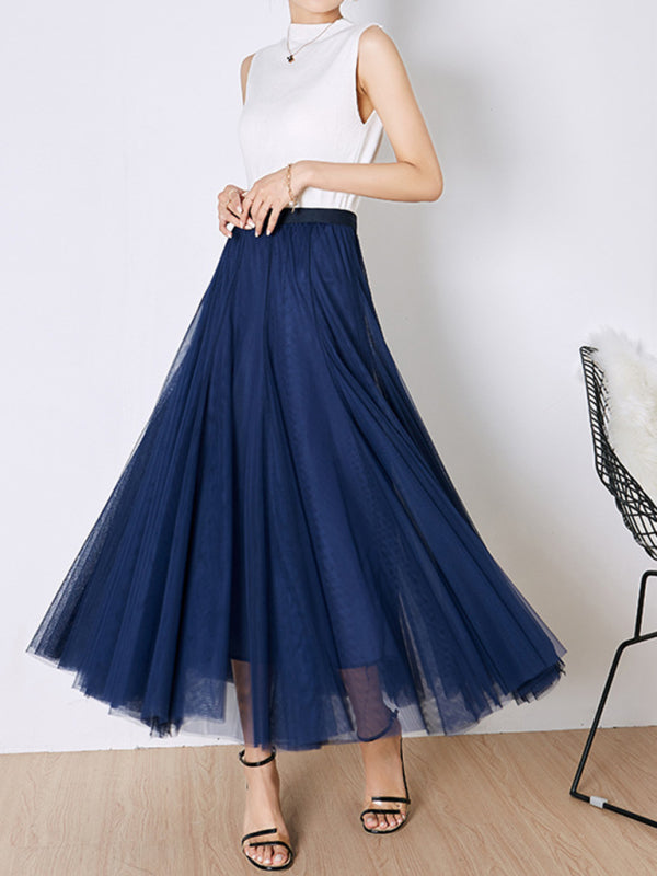 Women's A-Line Skirt Mid Length Skirt kakaclo