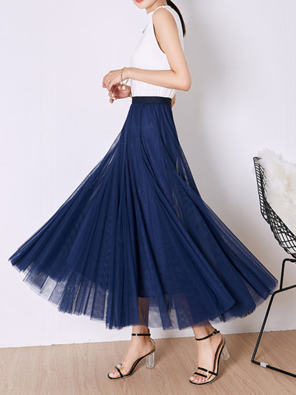Women's A-Line Skirt Mid Length Skirt kakaclo