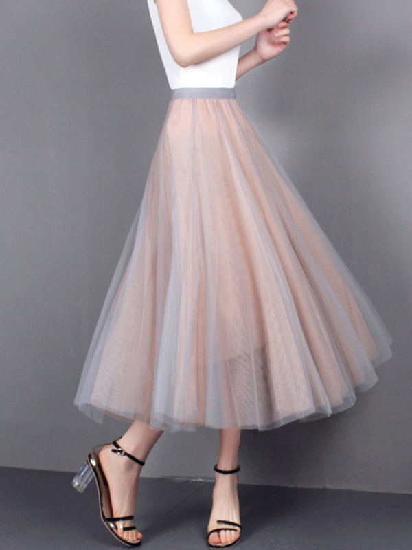 Women's A-Line Skirt Mid Length Skirt kakaclo