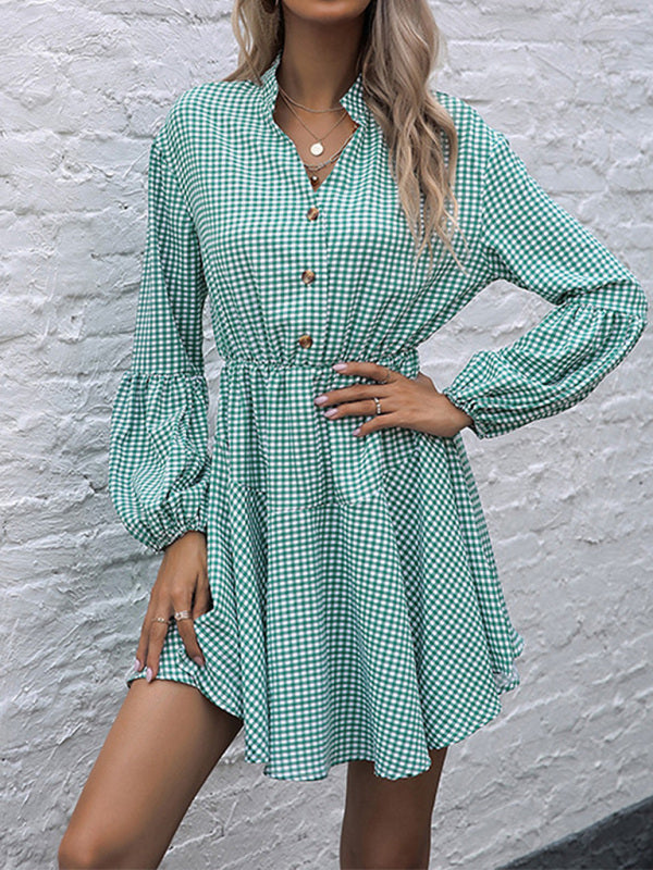 fashion standing collar leopard print dress kakaclo