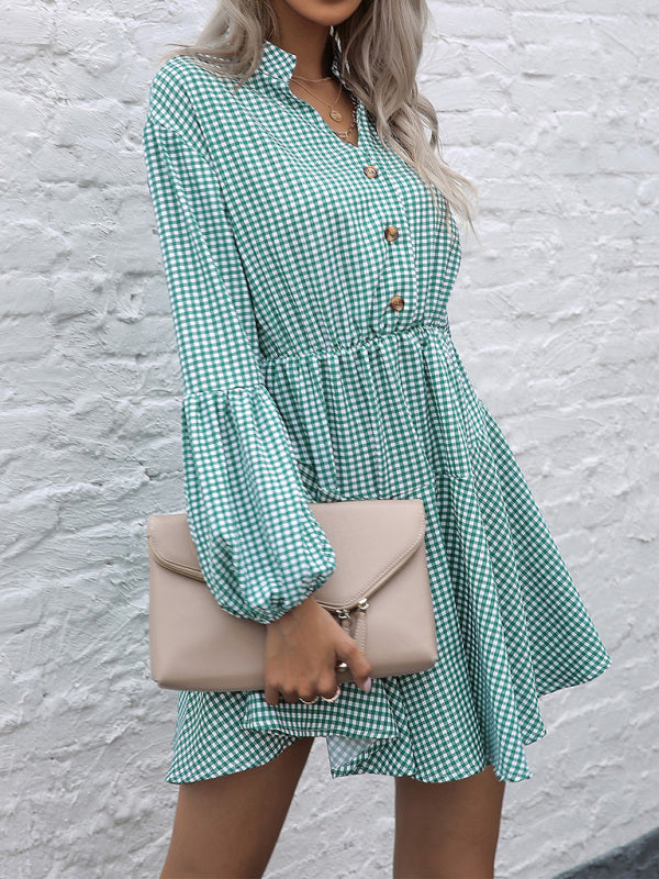 fashion standing collar leopard print dress kakaclo
