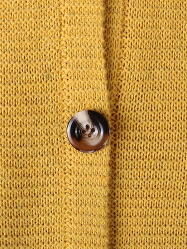 Button Long Cardigan Hooded Sweater Jacket kakaclo