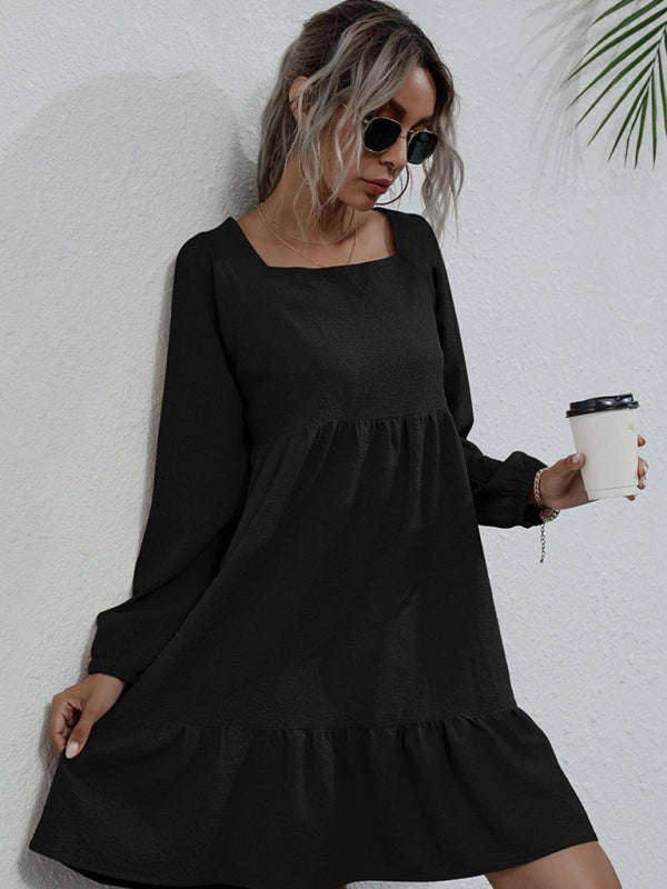 product long -sleeved long -sleeved base fashion dress BLUE ZONE PLANET