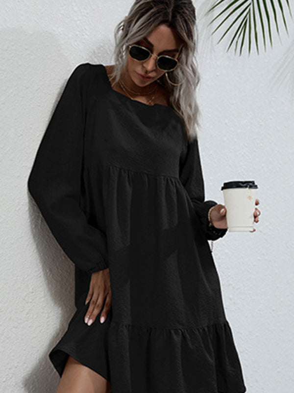 product long -sleeved long -sleeved base fashion dress BLUE ZONE PLANET