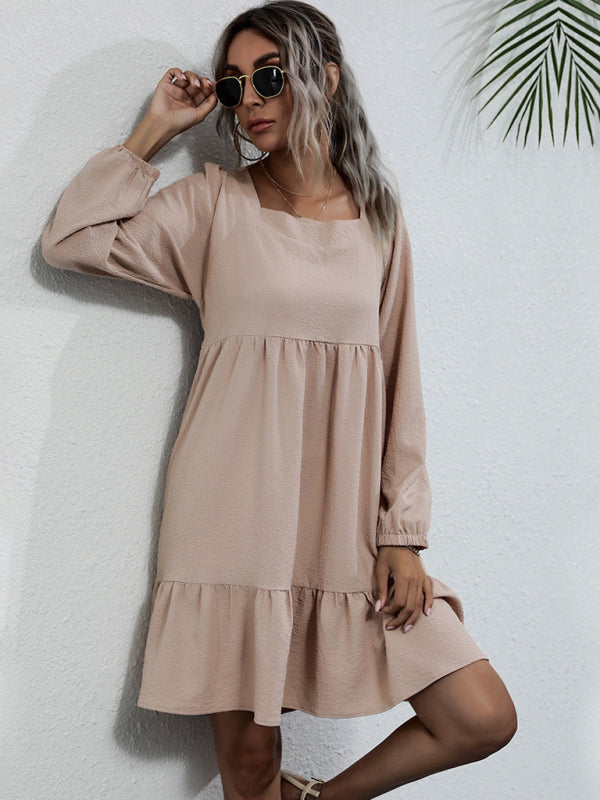 product long -sleeved long -sleeved base fashion dress BLUE ZONE PLANET