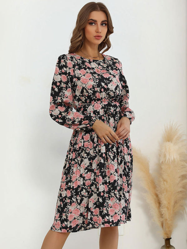 product long -sleeved long -sleeved base fashion dress kakaclo