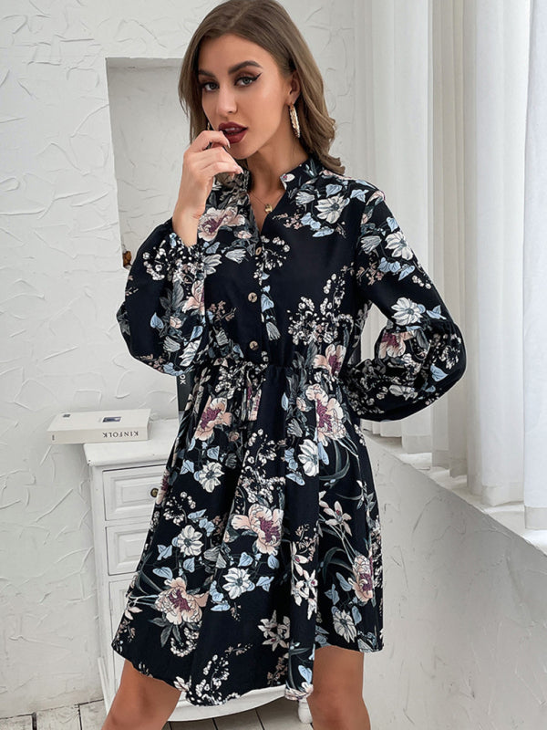 product long -sleeved long -sleeved base fashion dress kakaclo