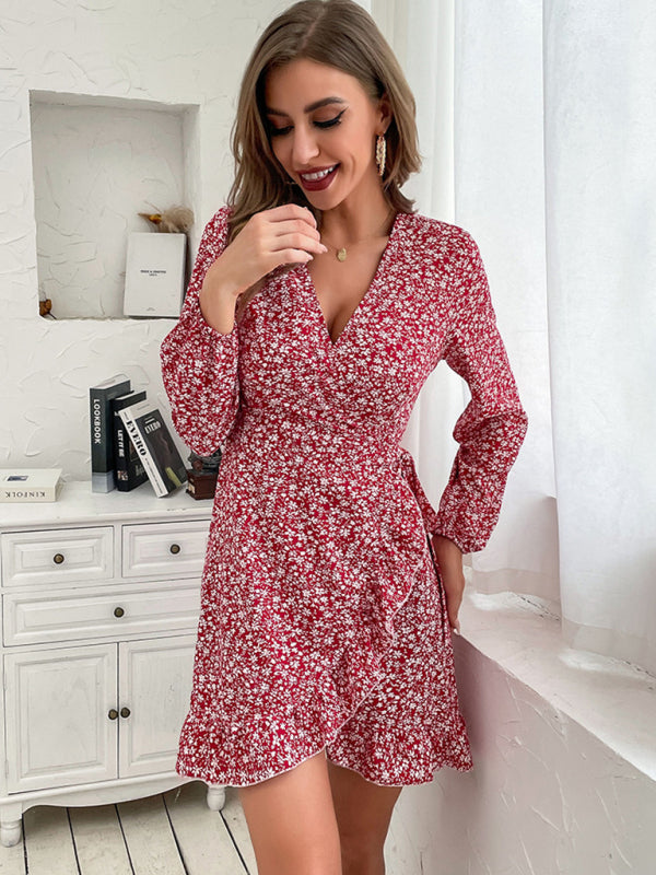 European and American product explosion long -sleeved dress kakaclo