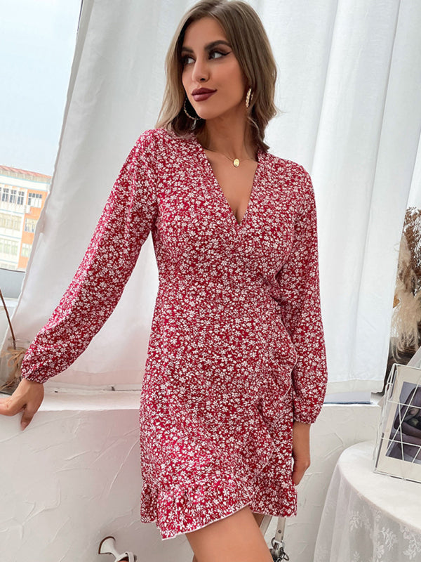 European and American product explosion long -sleeved dress kakaclo