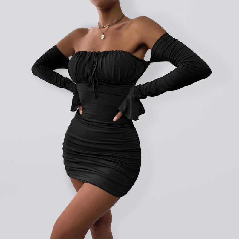 Blue Zone Planet | Sexy wrap dress fashion laced short dress kakaclo