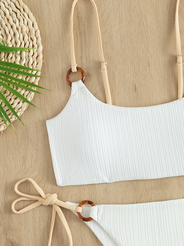 Blue Zone Planet |  Women's solid color hoop sexy bikini sets BLUE ZONE PLANET