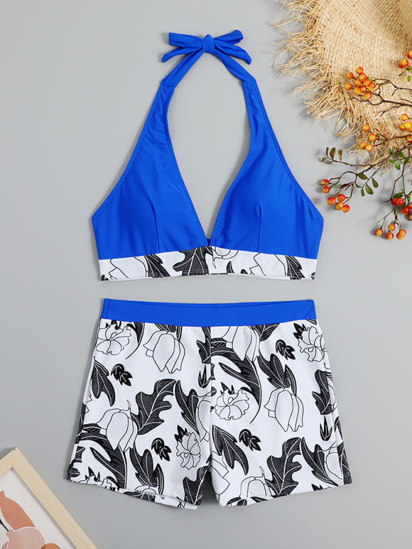 Alice's High-Waist Boxer Panel Bikini Blue Zone Planet