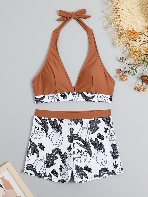 Alice's High-Waist Boxer Panel Bikini Blue Zone Planet