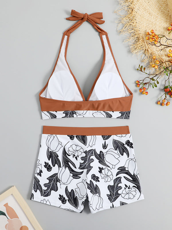Alice's High-Waist Boxer Panel Bikini Blue Zone Planet