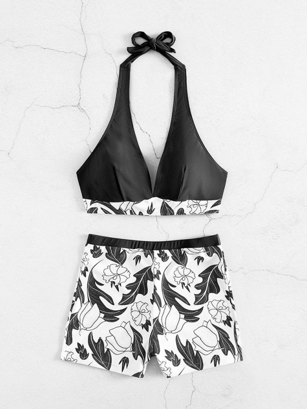 Alice's High-Waist Boxer Panel Bikini Blue Zone Planet