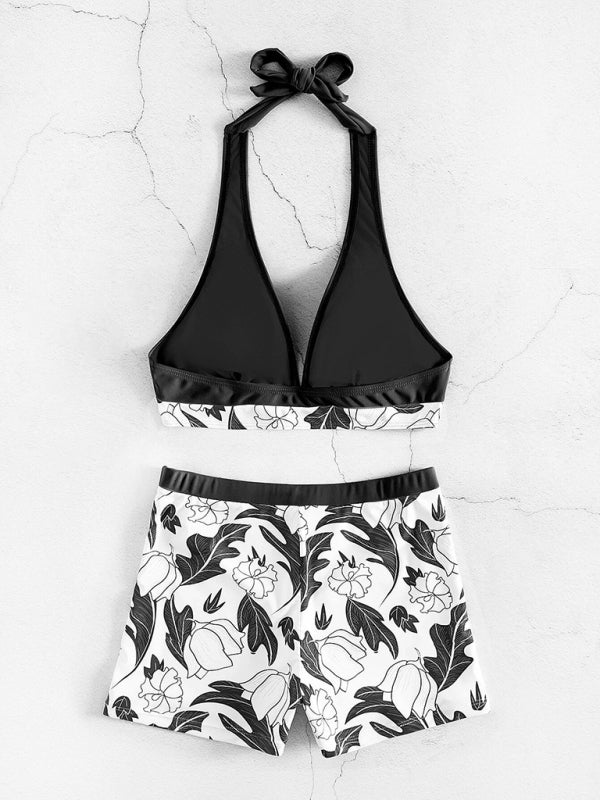 Alice's High-Waist Boxer Panel Bikini Blue Zone Planet