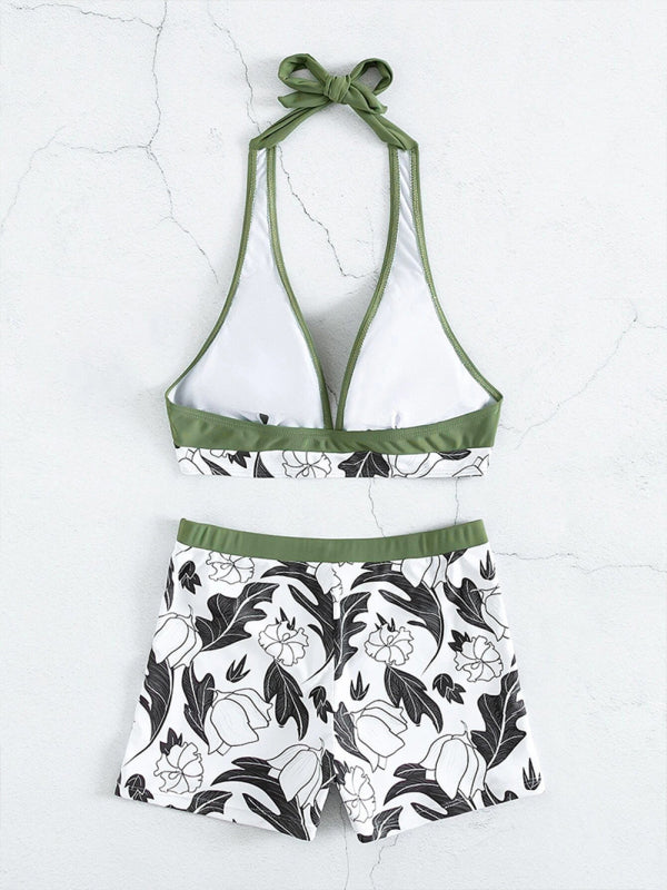 Alice's High-Waist Boxer Panel Bikini Blue Zone Planet