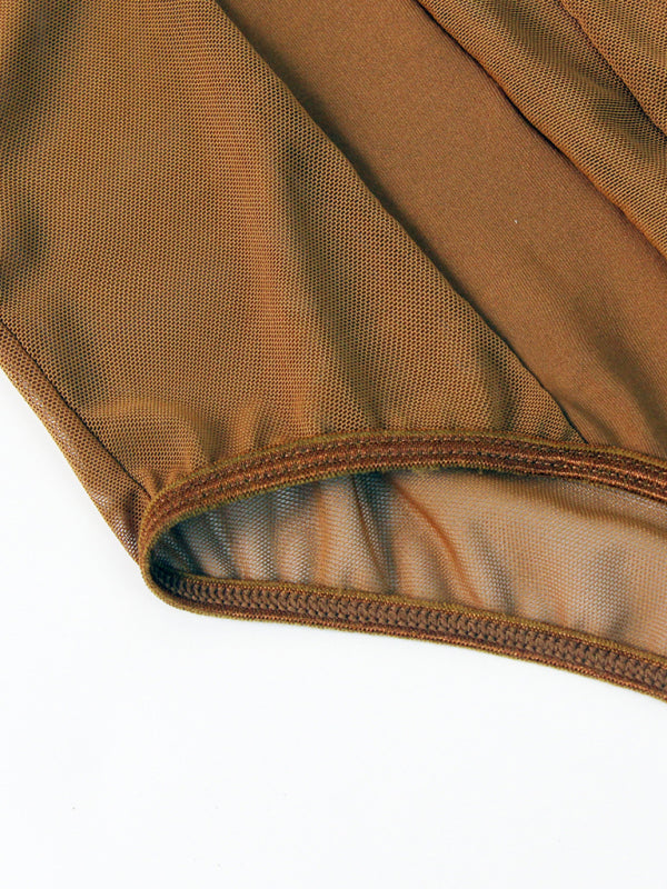 Blue Zone Planet |  see-through backless lace mesh stitching jumpsuit BLUE ZONE PLANET