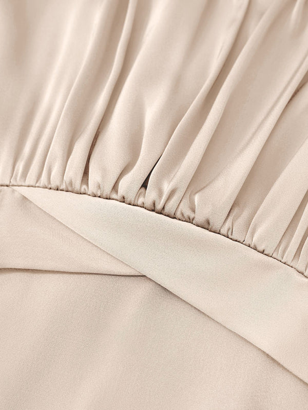 Elegant and solid color sling waist jumpsuit kakaclo