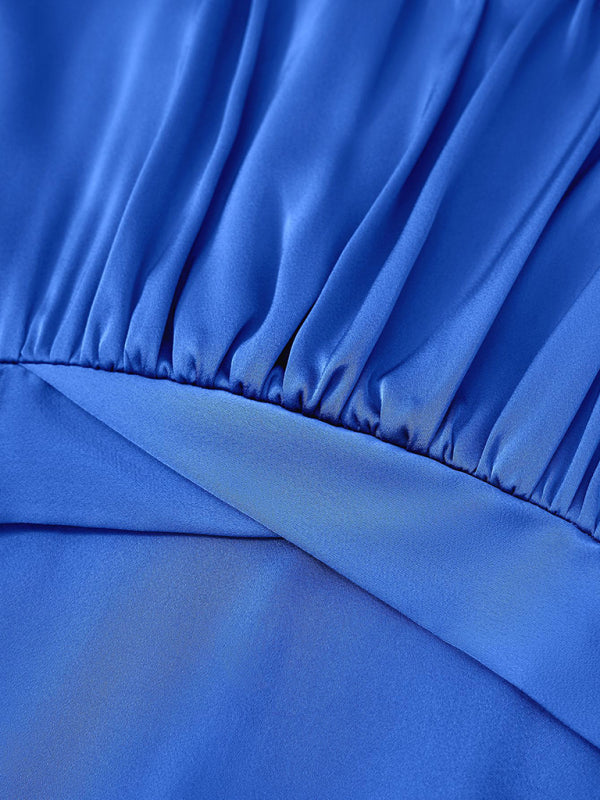 Elegant and solid color sling waist jumpsuit kakaclo