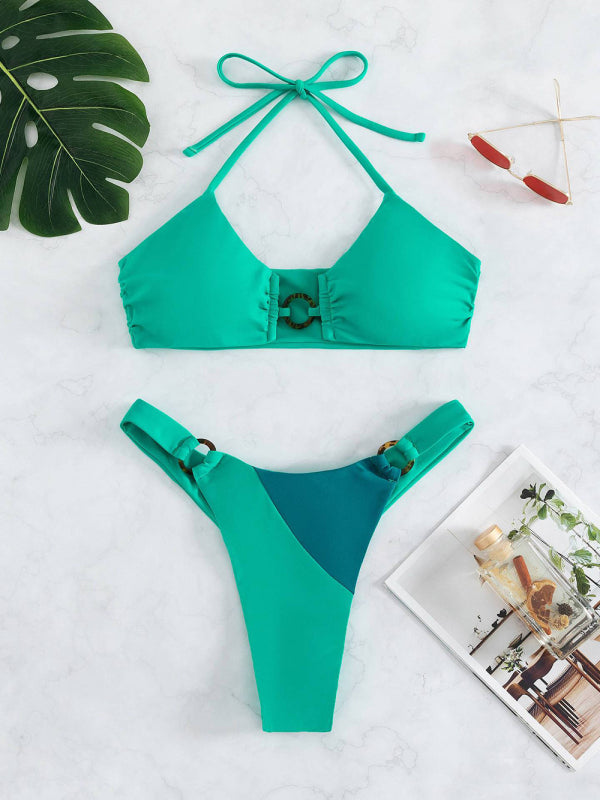 Blue Zone Planet |  Women's sexy color matching bikini set kakaclo