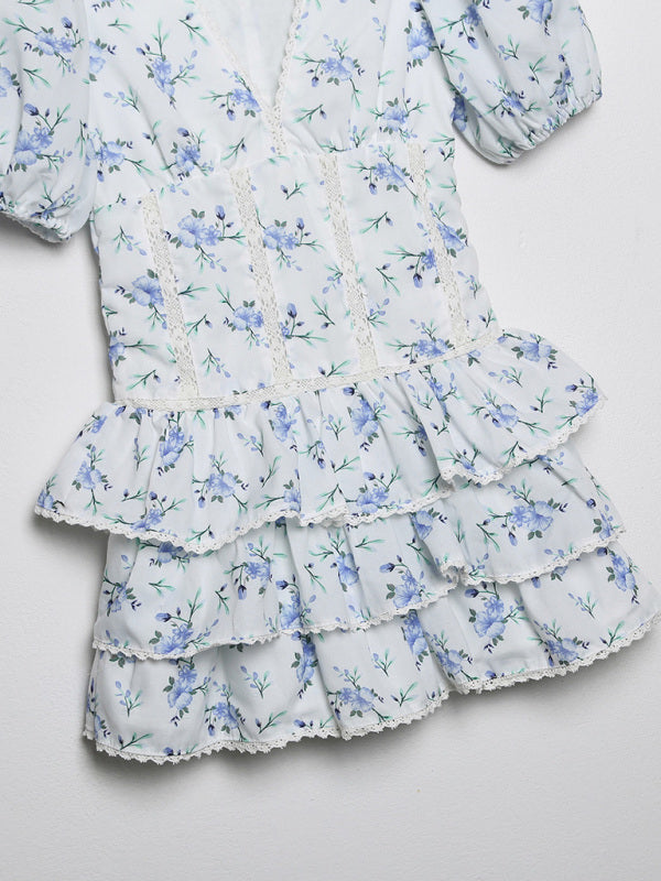 European and American style new French design embroidery print dress kakaclo