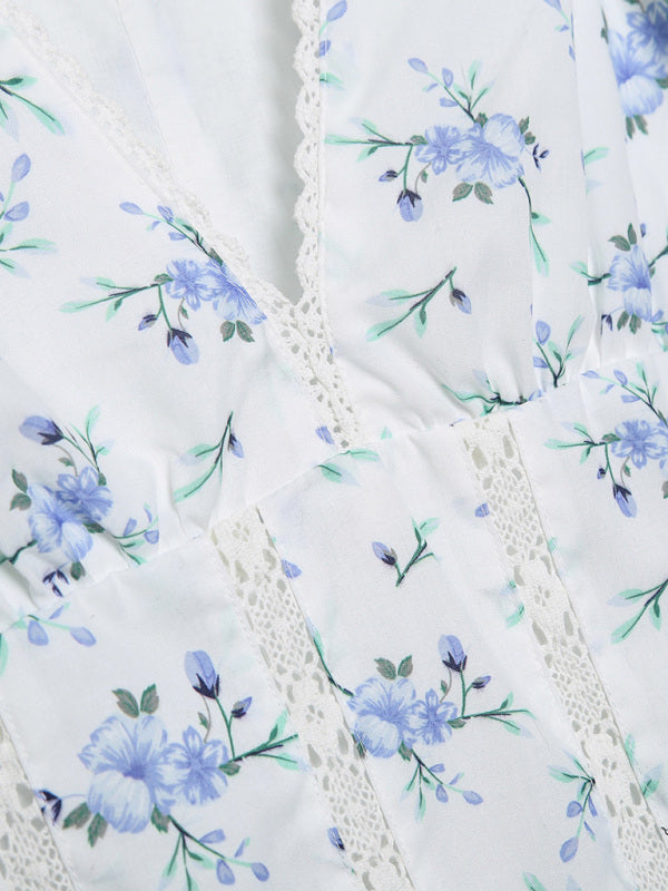 European and American style new French design embroidery print dress kakaclo