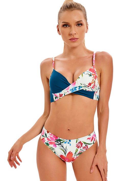 Blue Zone Planet |  Women's sexy color matching bikini set BLUE ZONE PLANET