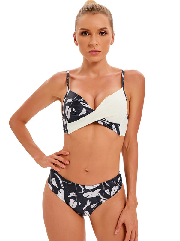 Blue Zone Planet |  Women's sexy color matching bikini set BLUE ZONE PLANET