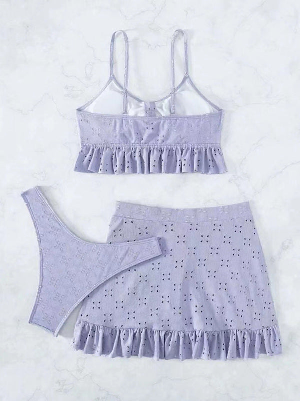 Blue Zone Planet |  two piece swimsuit package hip skirt three piece swimsuit flash BLUE ZONE PLANET