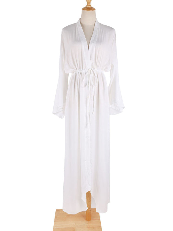 Stella's Trumpet Sleeve Beach Cardigan Coverup Blue Zone Planet
