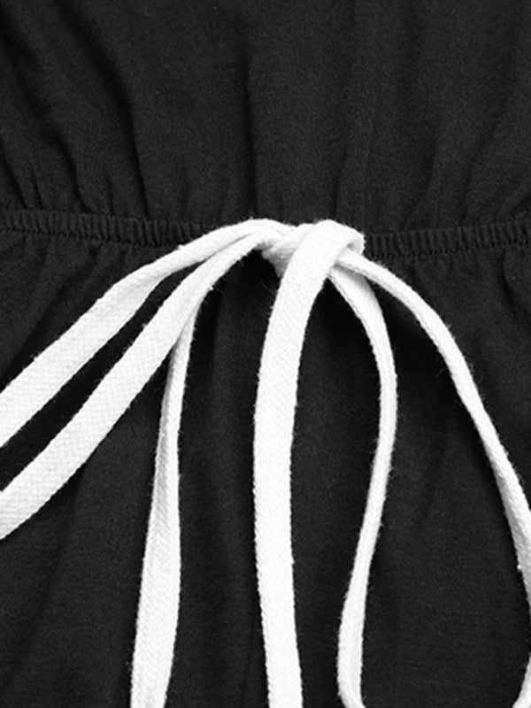 solid color one-shoulder spaghetti strap jumpsuit kakaclo