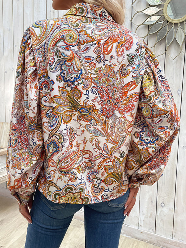 Blue Zone Planet | long-sleeved design sense loose shirt BLUE ZONE PLANET