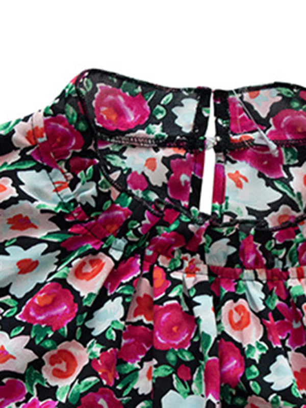 Loose Top Sleeveless Floral Shirt BLUE ZONE PLANET