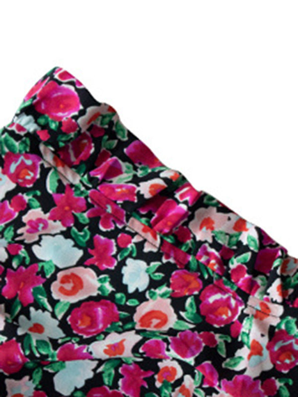 Loose Top Sleeveless Floral Shirt BLUE ZONE PLANET