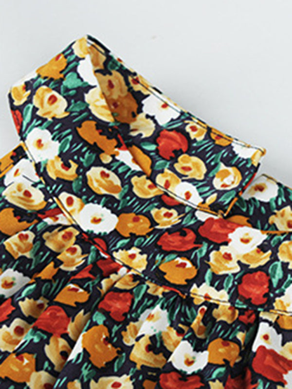 Blue Zone Planet | Multi-tiered floral-print resort dress with swing BLUE ZONE PLANET