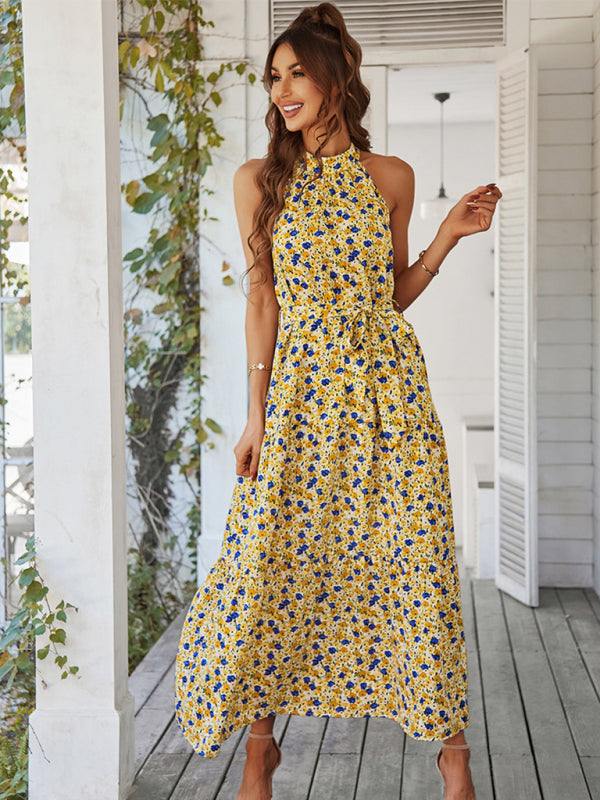 Blue Zone Planet | Multi-tiered floral-print resort dress with swing BLUE ZONE PLANET