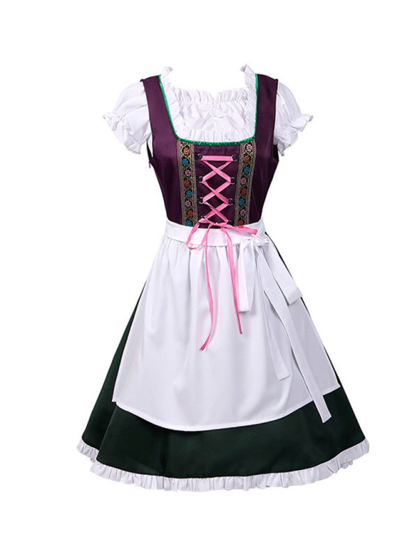 Blue Zone Planet |  Halloween carnival costume German Oktoberfest costume Bavarian women's costume kakaclo