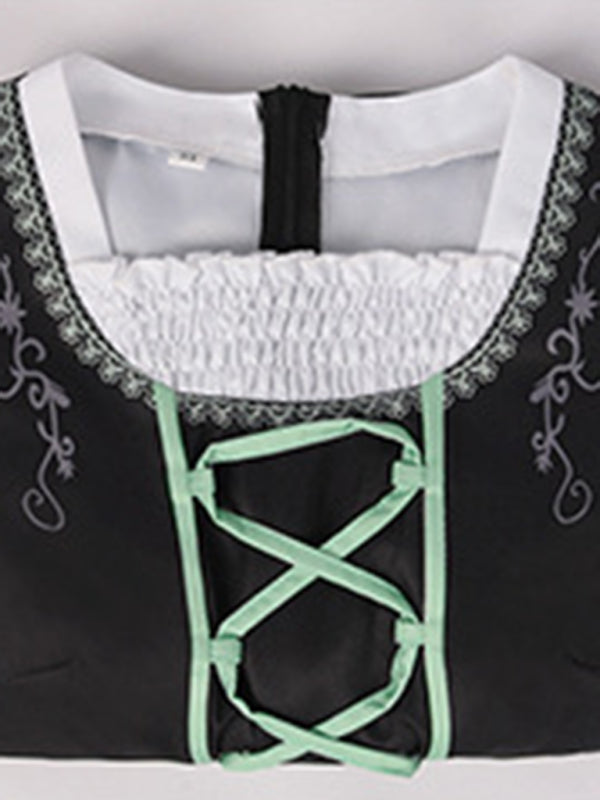 Blue Zone Planet |  Halloween carnival costume German Oktoberfest costume Bavarian women's costume kakaclo