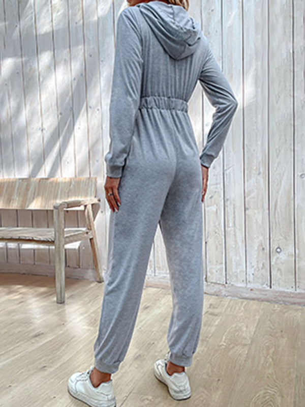 Blue Zone Planet | Eva's Solid Color Workwear Jumpsuit BLUE ZONE PLANET